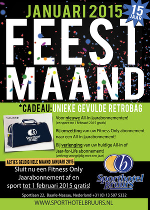 JANUARI 2015 FEESTMAAND!