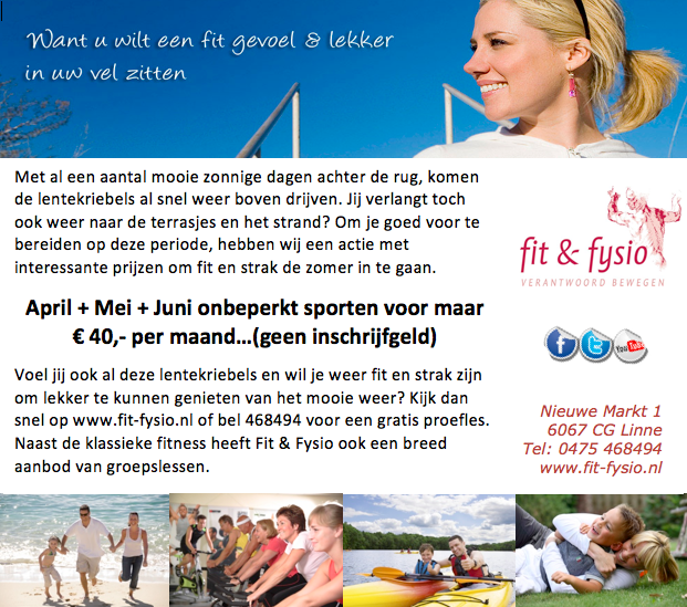 actie sporten zomer